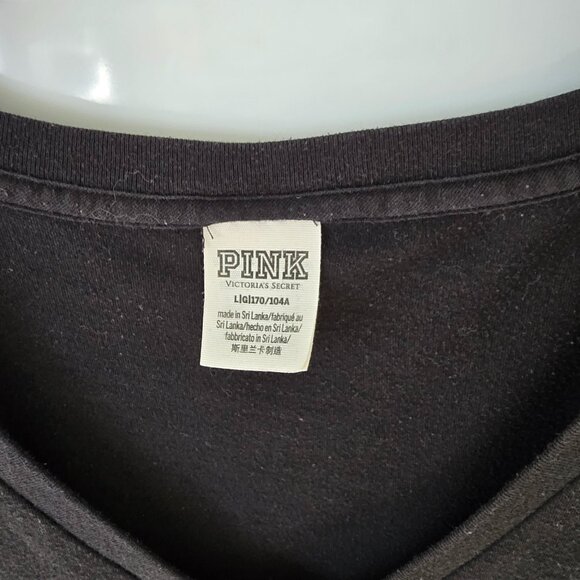 Victoria Secret Shirt Dresses Black M & Neon Green in L T-Shirts L/S Shirt RARE - Picture 2 of 12